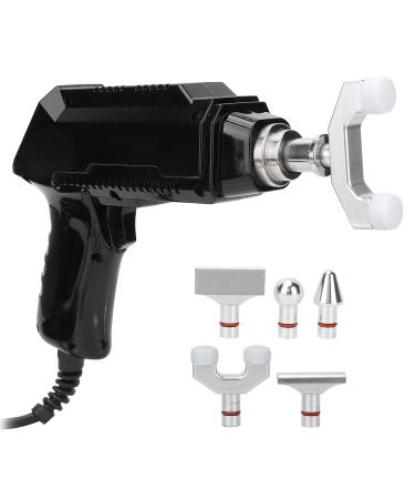 Chiropractic adjustment tool Electrical spine massage gun chiropractic adjustment corrector improvement of joint pain body relaxing (black) (EU)