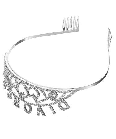 Beavorty Divorced Crown Headband Metal Divorced Letters Tiaras Hair Hoop Party Hair Decorations For Women