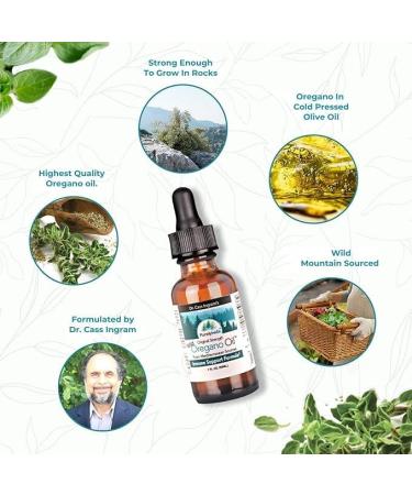 PURELY WILD Oregano Oil from Mediterranean Sources - Dr Cass Ingram's Original Formula - Immune Support Supplement with Wild Oregano Oil Drops - Non-GMO - 432 Servings - 1 fl oz - Buy Online on GoSupps.com