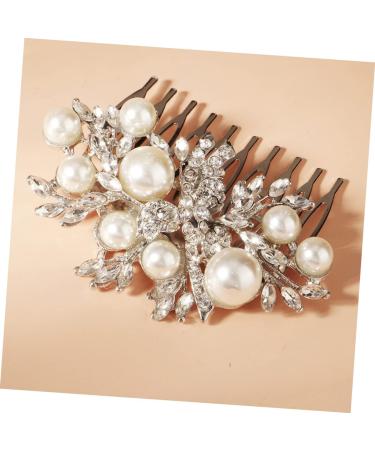 TOVINANNA Bridal Comb Bride Pearls Hair Comb Bridal Hair Comb Bridesmaid Hair Comb Bride Hair Comb Wedding Hair Accessory Rhinestone Hair Comb Wedding Hair Comb - Buy Online on GoSupps.com