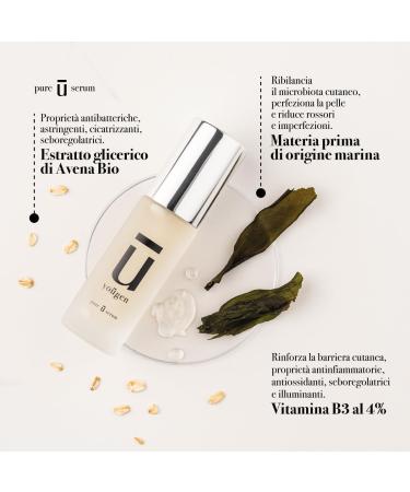 Yougen Skincare Pure U Serum purifying facial serum oily combination acneprone skin vitamin B3 natural ingredients 30ml - Buy Online on GoSupps.com