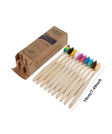 Eco-Friendly Bamboo Toothbrushes for Travel - Soft Charcoal Bristles in 10 Colors | Generically Generic - Buy Online on GoSupps.com