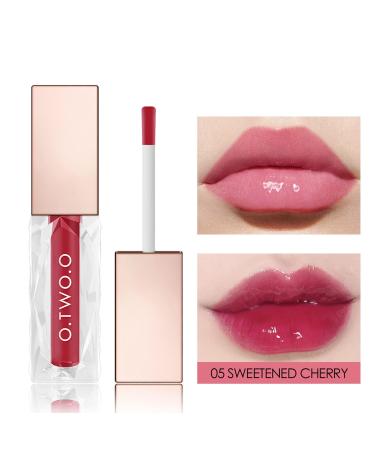 Sulily Lip Oil Plumping Glow Gloss Hydrating Tinted Lip Transparent Balm Lip Care Non-sticky Glitter Shine Repairing Lightening Lip Primer Lip Tint Long Lasting Nourishing lip oil (#05) 005#