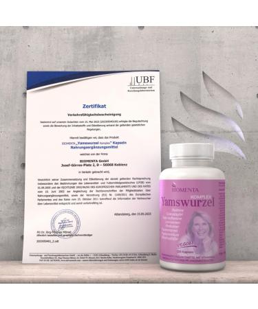 Biomenta Yams Root Complex - 120 Vegan Capsules with Red Clover Pomegranate & More | Premium High-Dose Supplement for Wellness - Buy Online on GoSupps.com