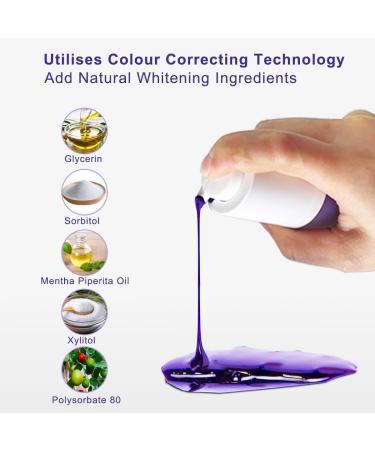 2023 New Purple Toothpaste for Teeth Whitening | Yellow Stain Removal | Teeth Whitening Kit 30ml - Buy Online on GoSupps.com