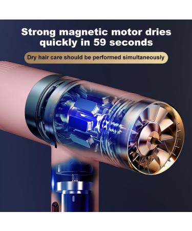 Hair Dryer Low Noise Blowdryers Portable Travel Blow Dryer Lightweight Travel Hair Dryer for Fast Drying Constant Temperature Hairdryer for Office Travel Hair Salon Pink- Us Standard 110v - Buy Online on GoSupps.com