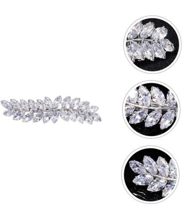 Mikinona 1pc Half up Hair Clip Wedding Decor Girl Hair Clip Hair Diamonds Crystal Hair Vintage Decor Bling Hair Barrettes Wedding Hair Pins Bridal Flower Comb Spiral Bride Zircon Headband - Buy Online on GoSupps.com