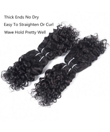 10A Grade Brazilian Water Wave 8 Inch 50g/pc Human Hair Weave - Pack of 4 - Buy Online on GoSupps.com
