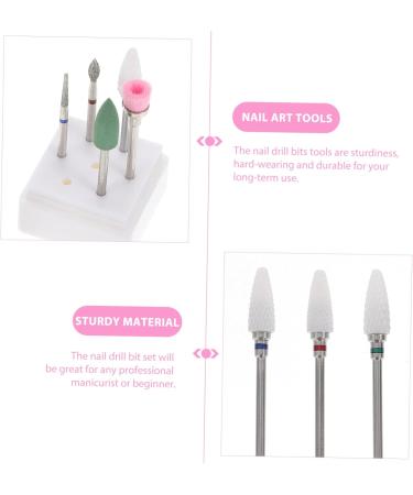 minkissy 1 Set Nail Clipper Grinding Head Manicure Tools Salon Nail Drill Nail File Drill Manicure Drill Kit Diamond Drill Bits Nail Tools Nail Tech Supplies Care Accessories Nylon - Buy Online on GoSupps.com