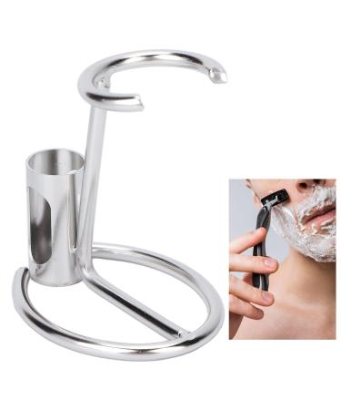 Universal Silver Metal Razor & Brush Holder | Safety Razor Storage Solution - Buy Online on GoSupps.com