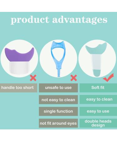 6PCS Multicolor Silicone Mascara Guard & Applicator Shield Set - Eye Makeup Shields for Precise Application - Eyelash & Eyeshadow Aid - Buy Online on GoSupps.com