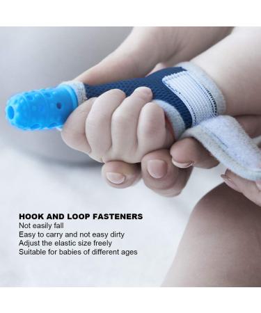 Baby Teething Gloves - Self-Soothing Pain Relief Mitt for Newborns | Blue Teething Toy - Buy Online on GoSupps.com