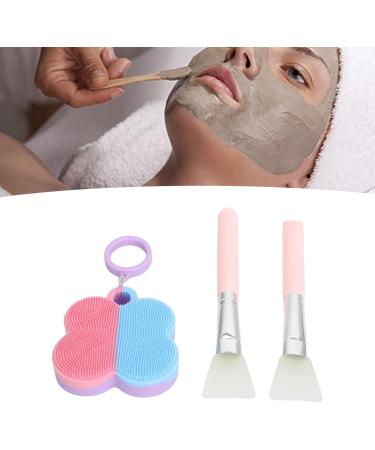 Silicone Face Scrubber Set Flexible Silicone Face Scrubber Foam Brush for Easy Skin Massage Portable and Soft with Storage Box for Skin Care - Buy Online on GoSupps.com
