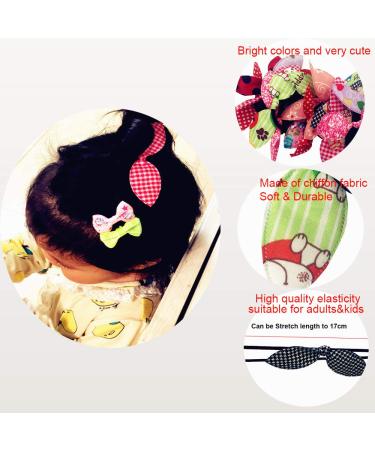 Himeeu 40 PCS Rabbit Ear Hair Ties for Girls & Women - No Crease Ponytail Holders - Buy Online on GoSupps.com