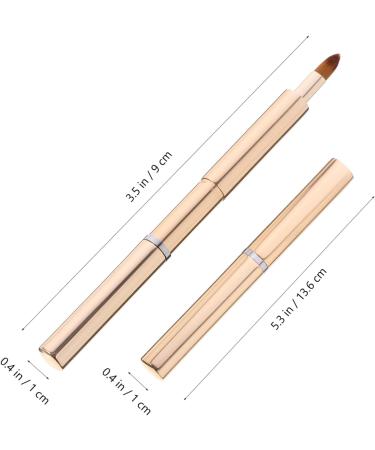 FRCOLOR Lipstick Brush round lip lip brush for women make up smudge stick makeup brush lip gloss brush artificial fiber lip gloss applicator Makeup Tools lip brush applicator 13.40X0.90X0.90CM Golden - Buy Online on GoSupps.com
