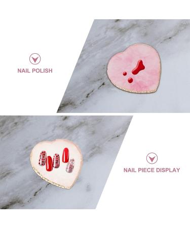 Minkissy 2PCs Resin Mixing Palette - Heart Shaped Nail Art & DIY Color Mixing Tray for Gel Polish & Crafts - Buy Online on GoSupps.com