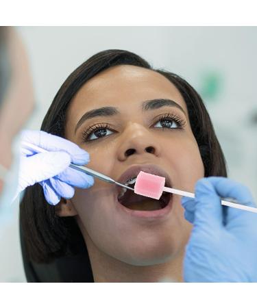 Healifty Disposable Oral Swabs - 100pcs Unflavored Sterile Mouth Swabs for Elderly - Pink Sponge Swabs - Buy Online on GoSupps.com