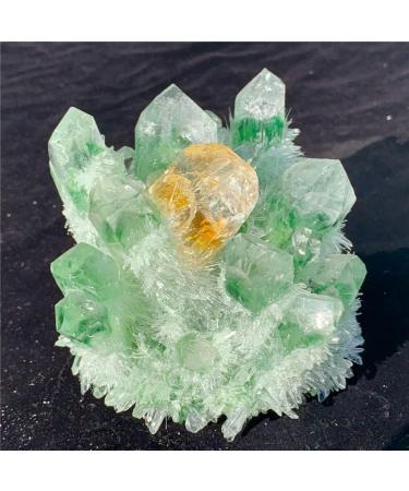 Natural Crystal Rough 780g Natural Green Ghost Quartz Cluster Mineral Crystal Specimen Healing - Buy Online on GoSupps.com