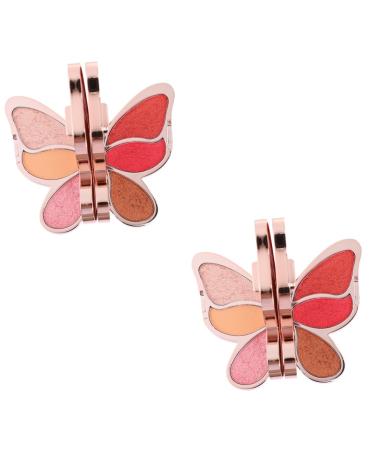 FOMIYES 2 Pcs Eyeshadow Palette Cream Eyeshadow Glitter Makeup Creamy Blush Eye Shadow Supplies Woman Girl 1 count (Pack of 1) As Shown 2x2pcs