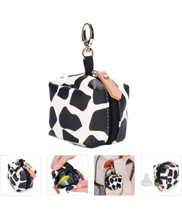 Lurrose Baby Pacifier Case - Waterproof PU Hanging Storage Bag for Pacifiers - Black - Buy Online on GoSupps.com