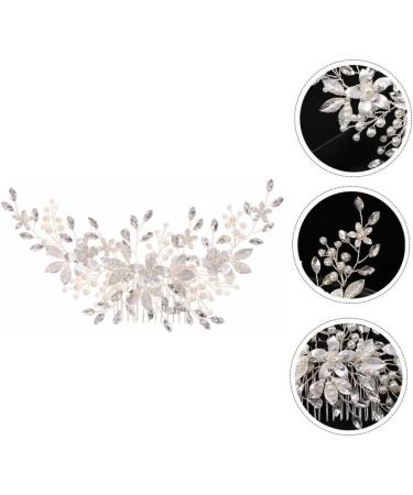 Mikinona Alloy Pearl Hair Comb Bridal Headdress Wedding Hair Comb Bridal Pearl Headwear Pearl Headpiece Headwear Decor Crystal Headdress Pearl Hair Combs Bride Hair Comb Bridal Headwear - Buy Online on GoSupps.com