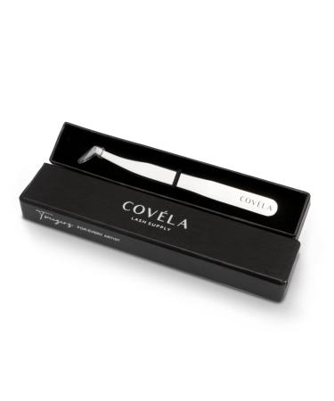 Cov la Lash | The 101 Volume Tweezer - Professional Stainless Steel Tweezers for Eyelash Extension - Precise Applicator Lash Tool - Boot Style With Seamless Closure - For Volume Fanning - Silver