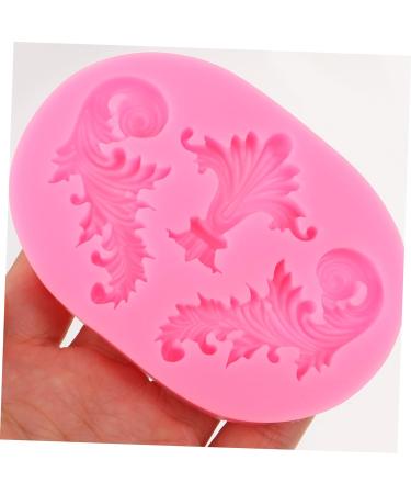 OUNONA Embossed Silicone Mold Non Stick Nonstick Vintage Decor Silicone Molds Silicone Making Mold Quick Demould DIY Mold Flexible Fondant Mold Edge Mold Clay Cake Mold Pink - Buy Online on GoSupps.com
