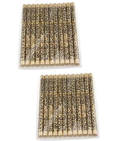 NOLITOY 2pcs set 12pcs Waterproof Shell Pens A Brush Eyebrow of Pencil Double-ended Leopard Eyeliner & 1 count (Pack of 1) As Shownx2pcs - Buy Online on GoSupps.com