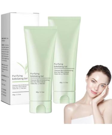 2PCS Purifying Exfoliating Gel Moisturizing Skin Give Cleansing Face and Body Exfoliating Scrub Gel