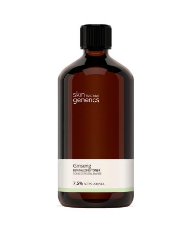 Skin Generics | Revitalising Facial Tonic | 250ml | Ginseng Extract 7 5% Active Complex | Mixed Facial Tonic | Moisturising and Balancing | Paraben and Paraffin Free | 100% Vegan Facial Toner