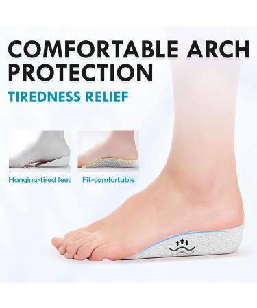 Orthopedic High Pads - Height Increase Insoles for Men & Women | Arch Support Shoe Lifts for Leg Length Discrepancy | Shock Absorption Heel Lift Insoles (Black 1.4in/3.5cm 2 Pairs - Buy Online on GoSupps.com