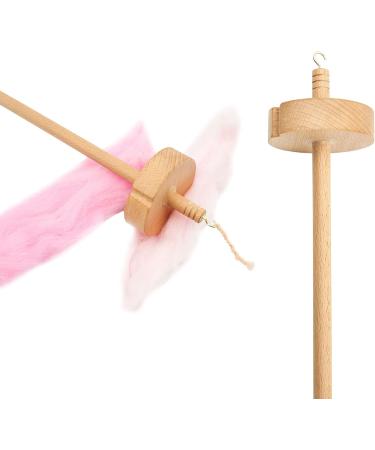 2Pcs Hand Carved Wooden Spindle Top Whorl Yarn Spinner | 12 Drop Spindle for Beginners & Experts - Buy Online on GoSupps.com