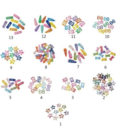 XIAHIOPT Clip Lovely Hair Barrettes Star/Bear/Bowtie/Square Shape Hairpin Unique Hairpins for Teenagers 10 drops of water - Buy Online on GoSupps.com