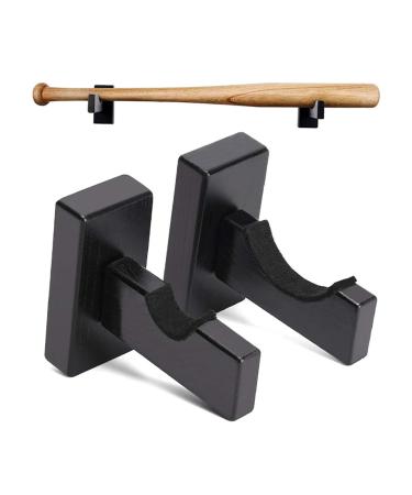 1 Pair Baseball Bat Racks, Wooden Baseball Bat Holder, Horizontal Baseball Bat Holder, Wall Mounted Baseball Bat Rack, Displa