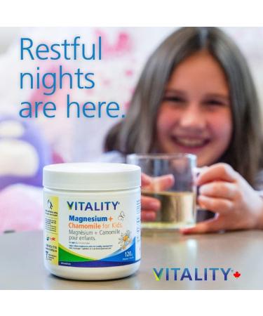 VITALITY Magnesium + Chamomile for Kids (Ages 3+) - Powder 120 g (Pack of 1) Kids 120 g (Pack of 1) - Buy Online on GoSupps.com