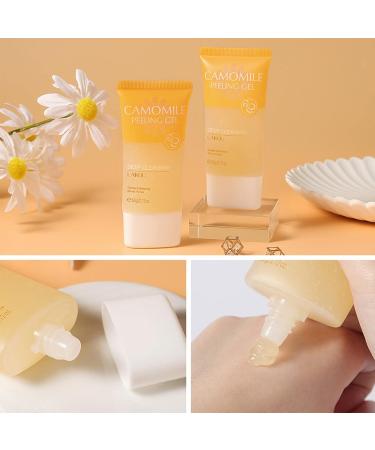 Chamomile Exfoliating Gel - Deep Cleansing Pore Tightening & Hydrating (60g) | Gentle Exfoliation for Improved Skin Tone - Buy Online on GoSupps.com