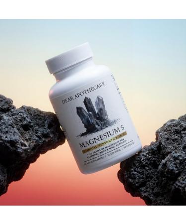 Magnesium Complex Supplement - 5 Forms Citrate Glycinate Malate Oxide Aquamin - Multi Magnesium Blend - High Absorption Chelated - Essential Mineral - Non-GMO Gluten-Free - 60 Capsules - Buy Online on GoSupps.com