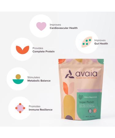 Avaia Precision-Fermented Vegan Nutritional Supplement Powder with Protein Fiber Beta-Glucan Complete Amino Acids Dairy-Free Soy-Free Gluten-Free 30 Servings - Buy Online on GoSupps.com
