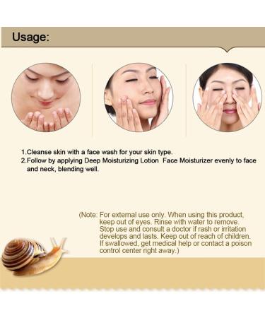 Snail Face Cr me anti-escargots - Extrait de s rum pour le visage - S rum - S cr tions naturelles - Extrait de mucus - Cr me hydratante l'escargot - R duit la perte de lifting et raffermit la peau - Buy Online on GoSupps.com