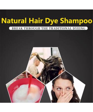 Ginger Lot de 2 shampoings Herbal Natural Fast Blacking Gray Hair Dye Black Shampooing Dye for Hair Coloring Anti-Hair Loss Hair Care Natural Black Hair Shampooing (Noir) - Buy Online on GoSupps.com