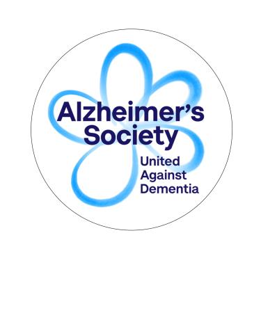 Orange Trading Dartmouth LTD A4 Edible Decor Icing Sheet Alzheimer's Awareness Charity 7-8" Circle Cake Topper Decoration - Great for larger cakes
