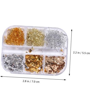  Beatifufu 3 Boxes Nail Art Foil Glitter Decorative Nail Sequins for DIY Nails Suitable for Party Craft Material with Excellent Texture - Buy Online on GoSupps.com