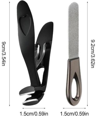 Nail Clippers for Thick Toenails Nail Clippers for Seniors Portable Nail Clippers with Angled Head - Anti-Splash Fingernail Clippers Wide Mouth Nail Clippers Toenail Clippers with B Black Suit - Buy Online on GoSupps.com
