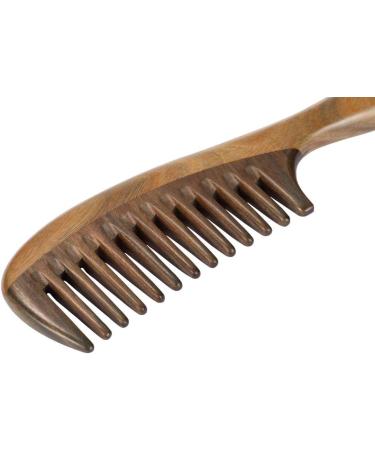 Louise Maelys Hair Comb Wooden Wide Tooth Comb for Curly Hair Detangling Sandalwood Comb - Buy Online on GoSupps.com