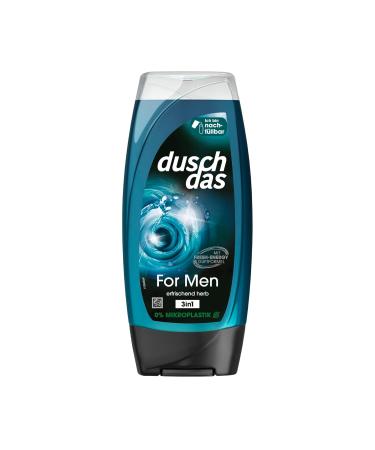Duschdas 3-in-1 Shower Gel & Shampoo for Men - Fresh-Energy Fragrance | 6 x 225ml Pack | Refreshing Daily Shower Experience - Buy Online on GoSupps.com