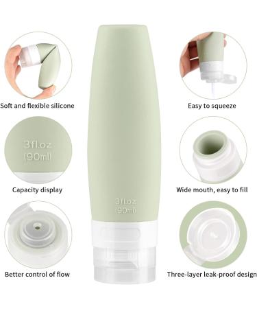 Olycism Travel Bottles Set - Gray | Durable & Leak-Proof | Ideal for Travel & Adventure - Buy Online on GoSupps.com