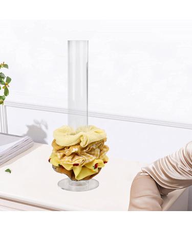 Clear Acrylic Scrunchie Holder Stand - Hair Tie Organizer for Teen Girls - 11 inch - Perfect Gift Idea - Buy Online on GoSupps.com