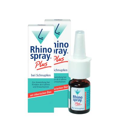 Rhinospray plus in runny nose - free the nose with tramazoline and essential oils 2 x 10 ml in a runny nose swollen nasal mucosa and sinus inflammation 10 ml (2 pack) - Buy Online on GoSupps.com