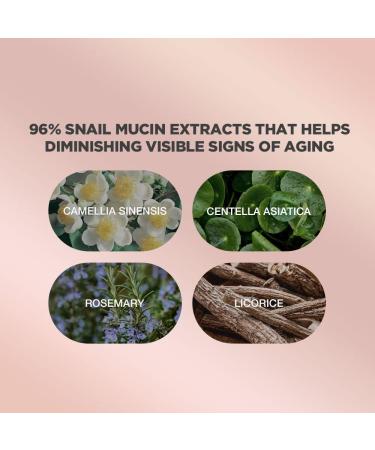 Advanced Snail Mucin Essence Serum - 96% Snail Extract for Skin Firming & Anti-Aging | Korean Essence for All Skin Types | Natural Ingredients - Buy Online on GoSupps.com
