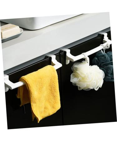 STOBAZA 4pcs Door Hook Over Door Towel Rack Door Behind Towel Stands Towel Hanging Rack Arc Towel Ring White 24X7X6CM - Buy Online on GoSupps.com